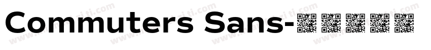 Commuters Sans字体转换